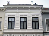 Schilderen van gevel van herenhuis te Antwerpen Foto 4